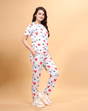 Women Top & Pyjama Set Printed