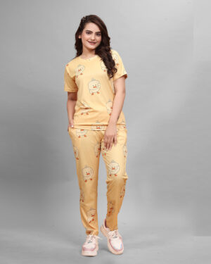 Women Top & Pyjama Set Printed