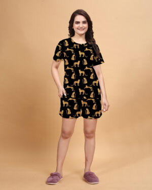 Women Top & Short Set Printed